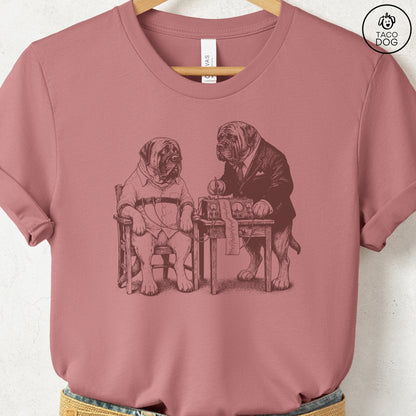 Mastiff Polygraph T-Shirt Heather Mauve Taco-Dog