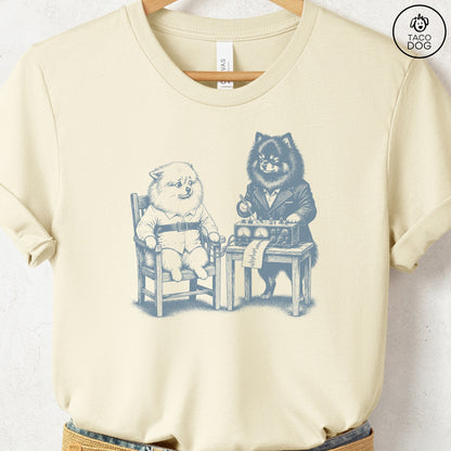 Pomeranian Polygraph T-Shirt Natural Taco-Dog