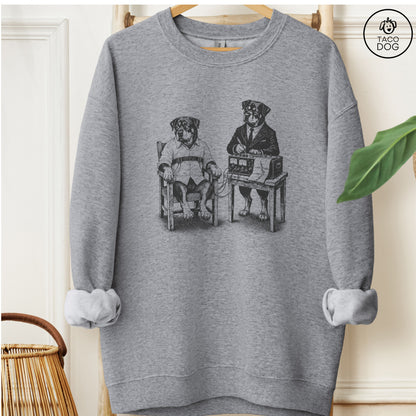 Rottweiler Polygraph Sweatshirt Graphite Heather Taco-Dog