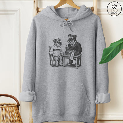 Schnauzer Polygraph Hoodie Graphite Heather Taco-Dog
