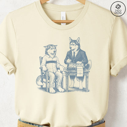Husky Polygraph T-Shirt Natural Taco-Dog