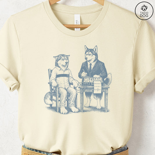 Husky Polygraph T-Shirt Natural Taco-Dog
