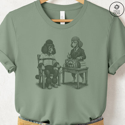 Poodle Polygraph T-Shirt Sage Taco-Dog