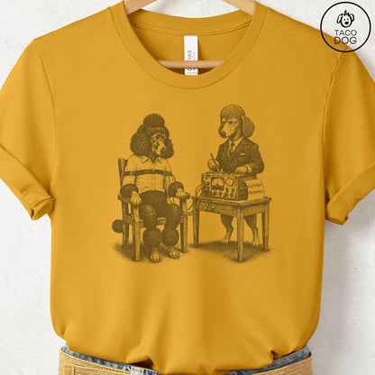 Poodle Polygraph T-Shirt Mustard Taco-Dog