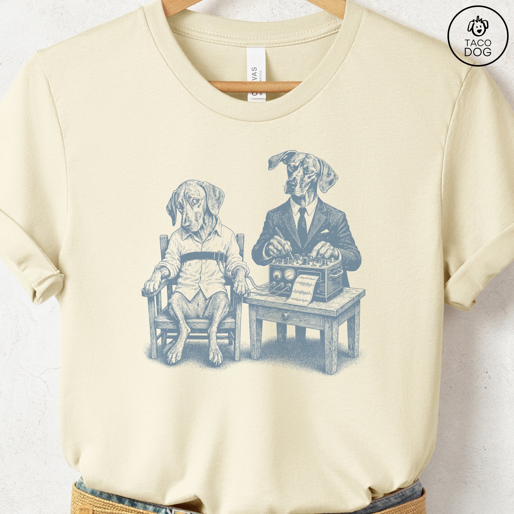 Vizsla Polygraph T-Shirt Natural Taco-Dog