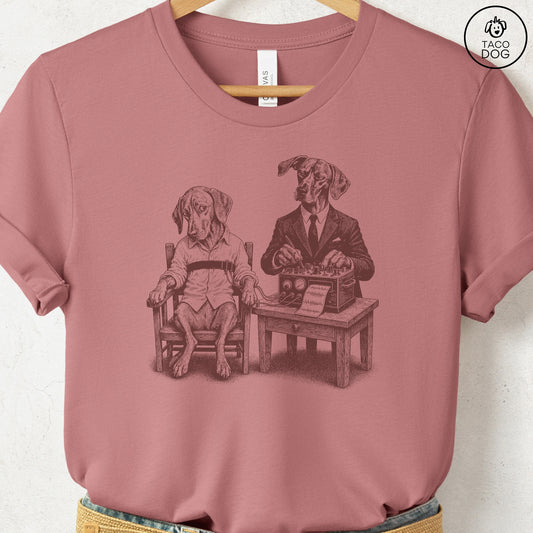 Vizsla Polygraph T-Shirt Heather Mauve Taco-Dog