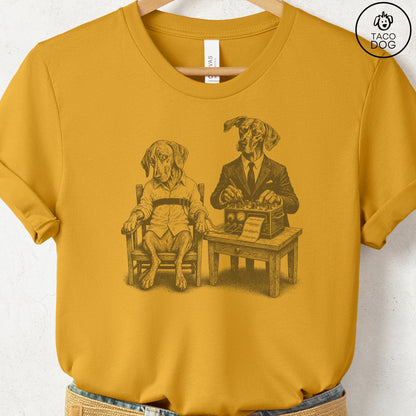 Vizsla Polygraph T-Shirt Mustard Taco-Dog