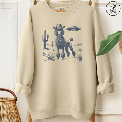 Poodle Cowboy UFO Sweatshirt