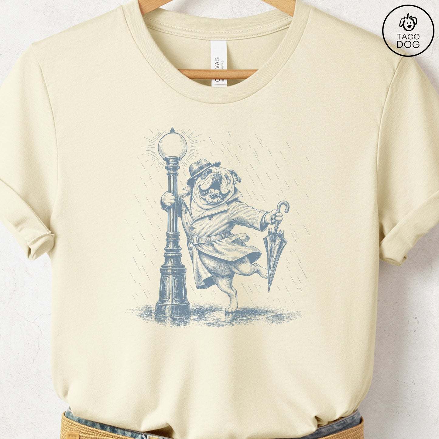 English Bulldog Rain T-Shirt