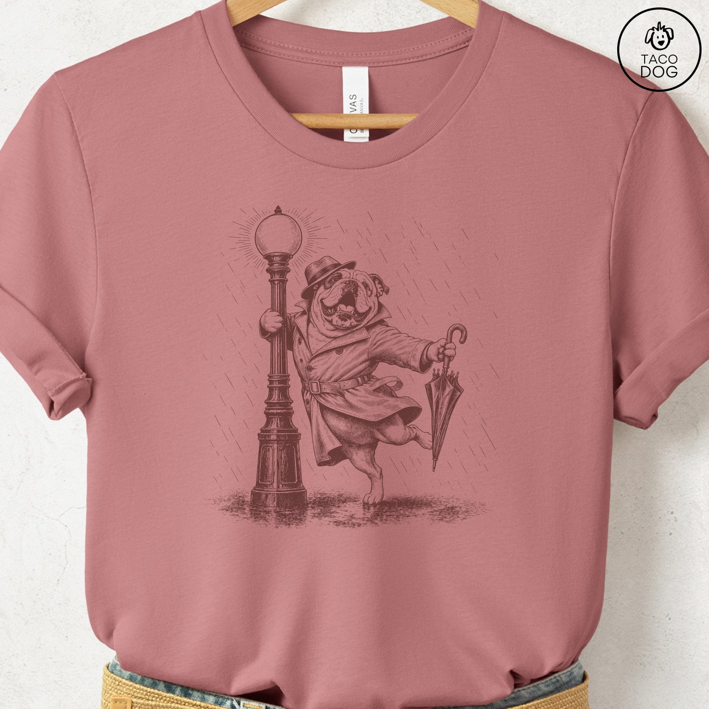 English Bulldog Rain T-Shirt