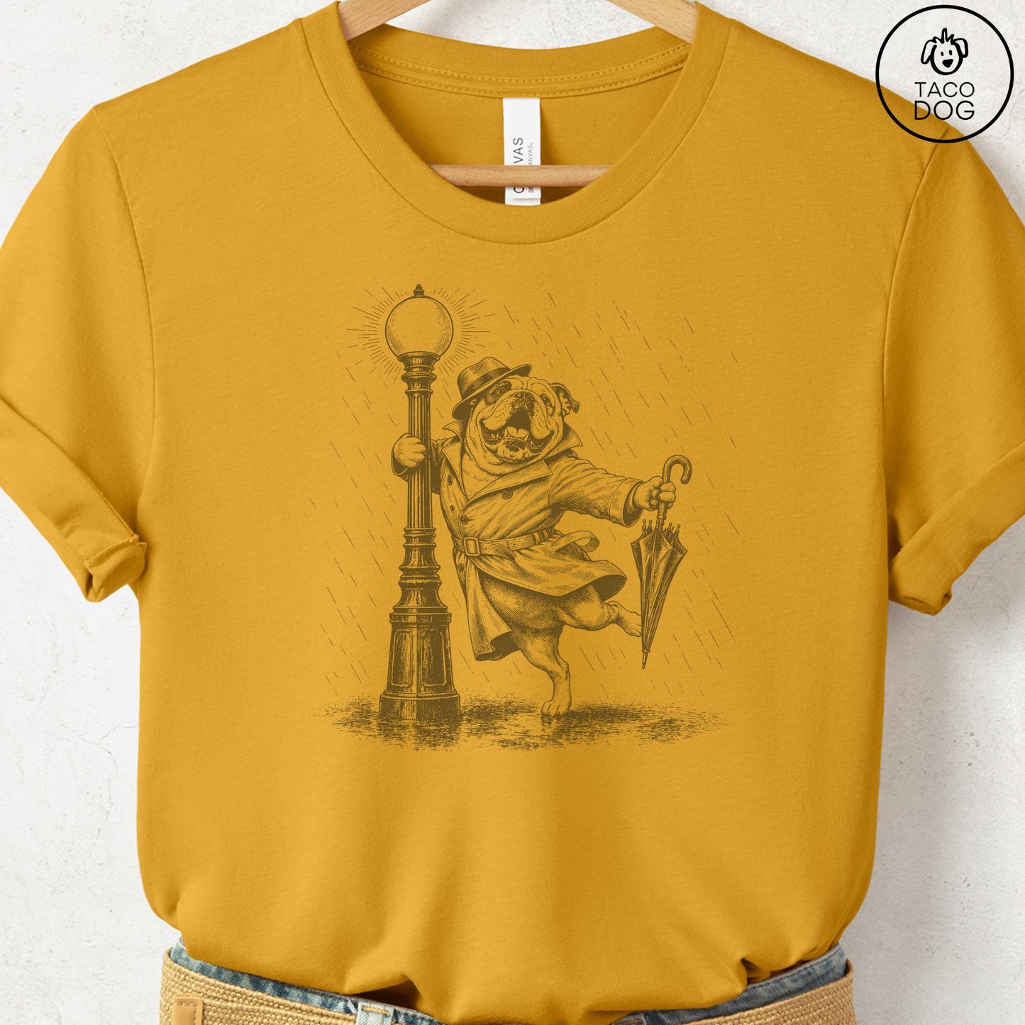 English Bulldog Rain T-Shirt