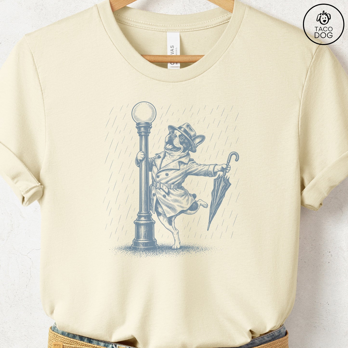 French Bulldog Frenchie Rain T-Shirt