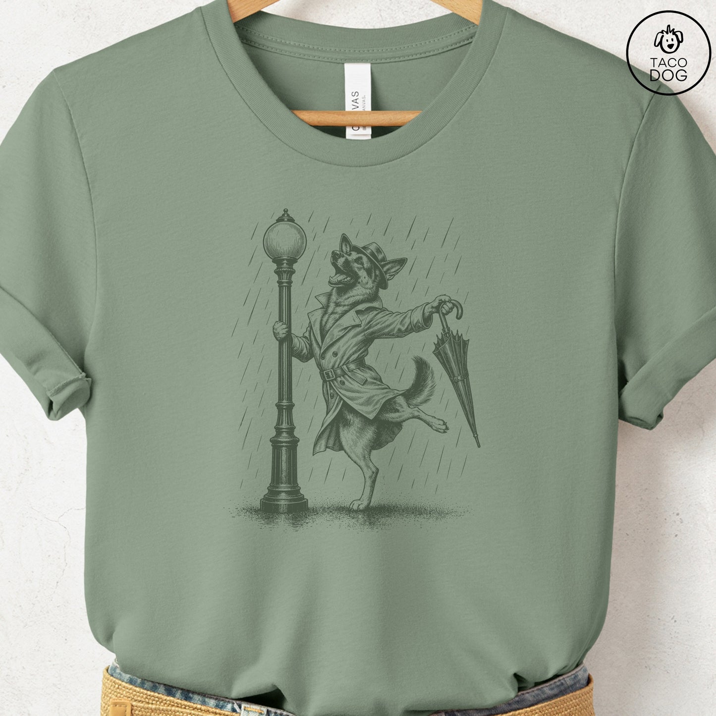 German Shepherd Rain T-Shirt