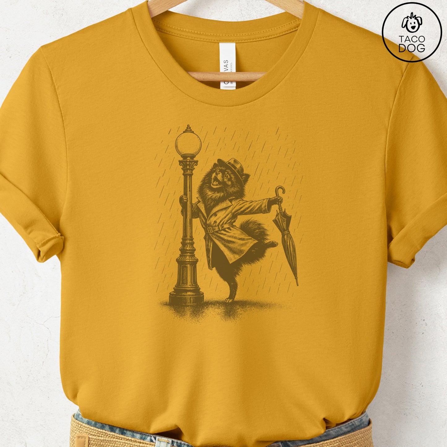 Pomeranian Rain T-Shirt