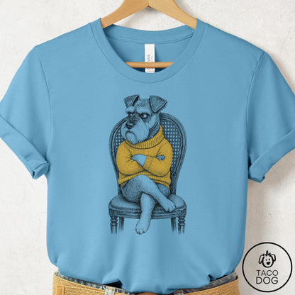 Schnauzer Reluctant Turtleneck T-Shirt