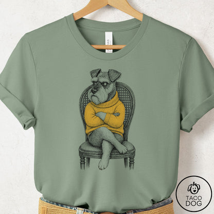 Schnauzer Reluctant Turtleneck T-Shirt