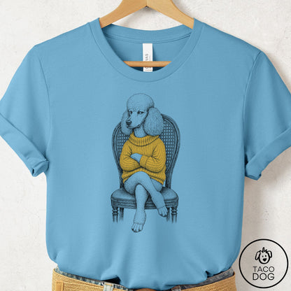 Poodle Reluctant Turtleneck T-Shirt