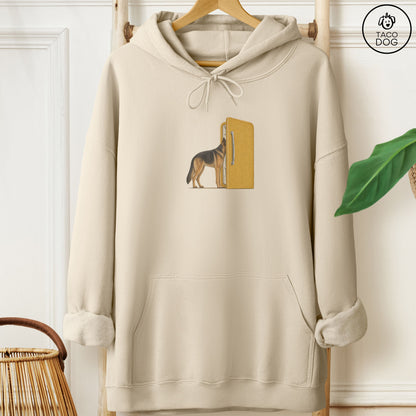 German Shepherd Refrigerator Hoodie Sand Taco-Dog
