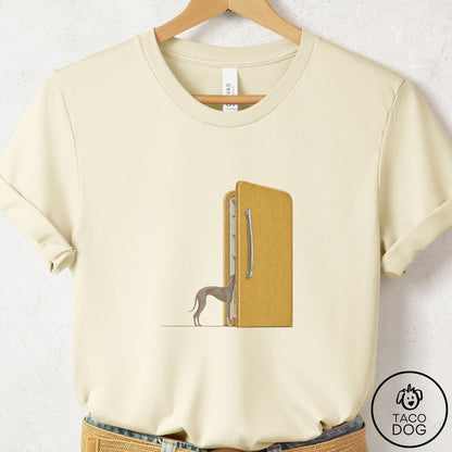 Italian Greyhound Whippet Refrigerator T-Shirt Natural Taco-Dog