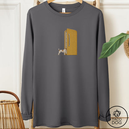Jack Russell Refrigerator Long Sleeve Tee Asphalt Taco-Dog