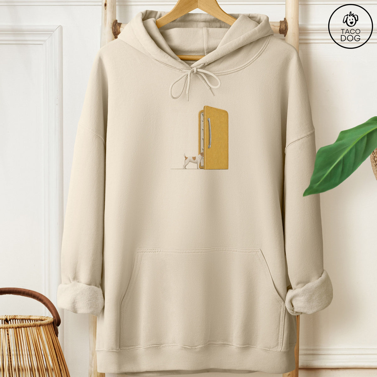 Jack Russell Refrigerator Hoodie Sand Taco-Dog