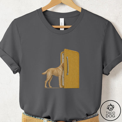Labrador Retriever Refrigerator T-Shirt Asphalt Taco-Dog