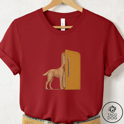 Labrador Retriever Refrigerator T-Shirt Canvas Red Taco-Dog