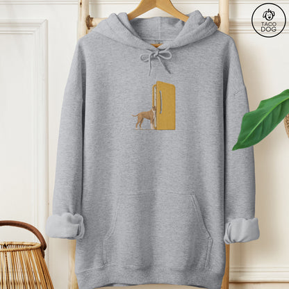 Pitbull Refrigerator Hoodie Graphite Heather Taco-Dog