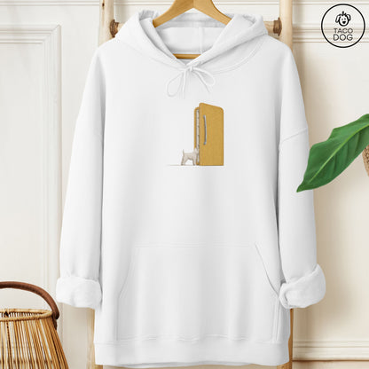Westie Refrigerator Hoodie White Taco-Dog