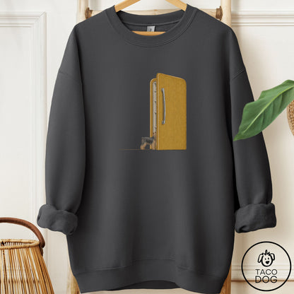 Yorkshire Terrier Yorkie Refrigerator Sweatshirt Charcoal Taco-Dog