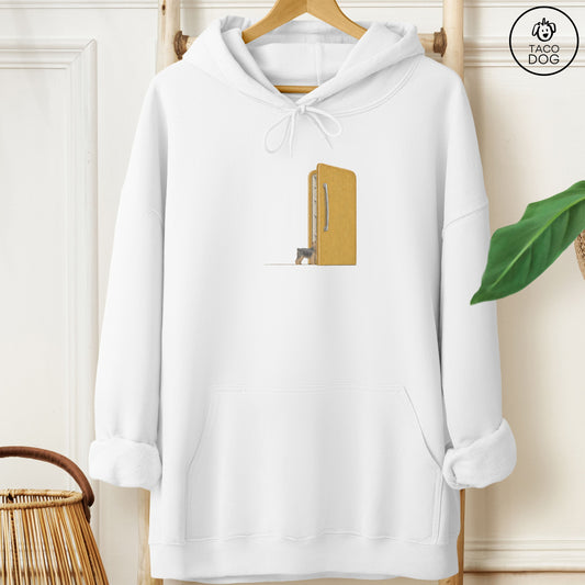 Yorkshire Terrier Yorkie Refrigerator Hoodie White Taco-Dog