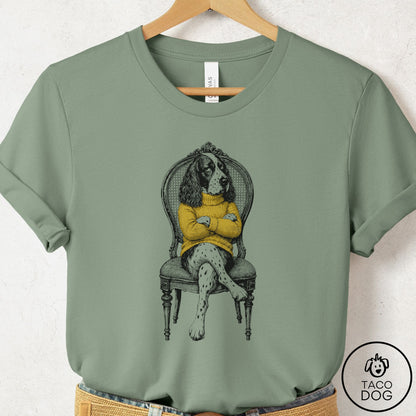 Springer Spaniel Reluctant T-Shirt Sage Taco-Dog