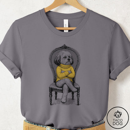 Havanese Reluctant T-Shirt Storm Taco-Dog