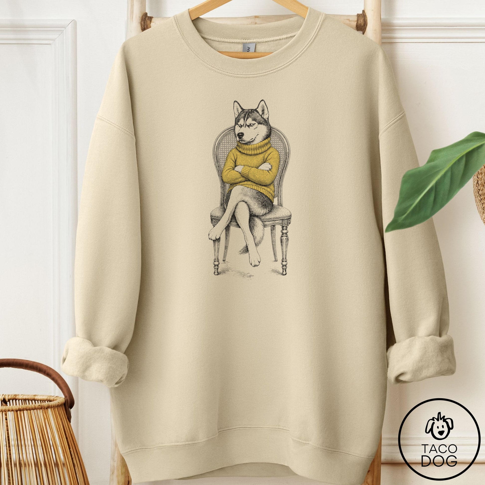 Husky Reluctant Sweatshirt Sand Taco-Dog