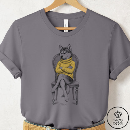 Husky Reluctant T-Shirt Storm Taco-Dog