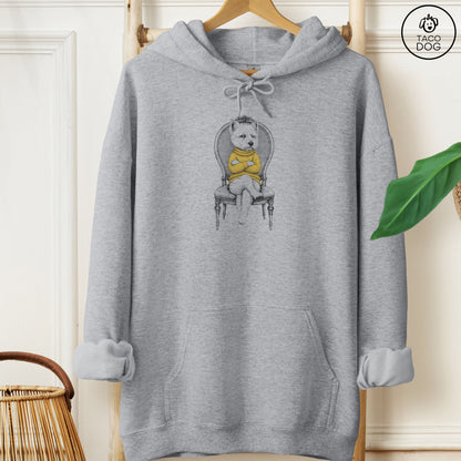 Westie Reluctant Hoodie Graphite Heather Taco-Dog