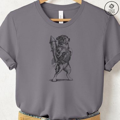 Australian Shepherd Rocket Dog T-Shirt