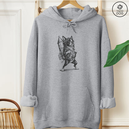 Boston Terrier Rocket Dog Hoodie
