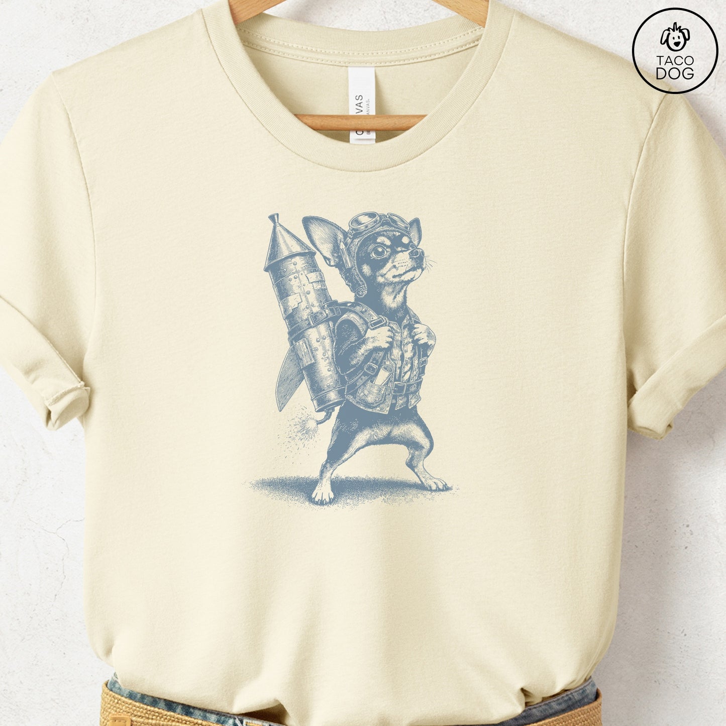 Chihuahua Rocket Dog T-Shirt
