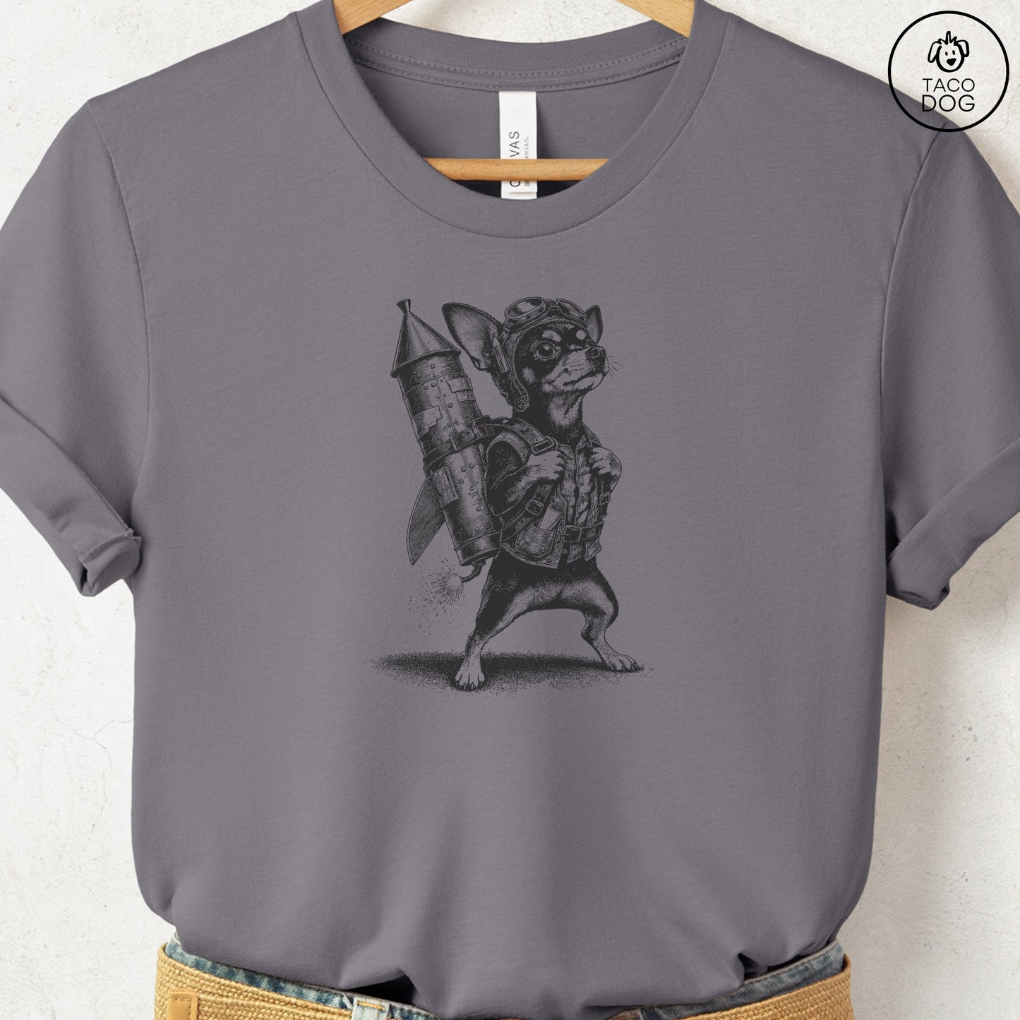 Chihuahua Rocket Dog T-Shirt