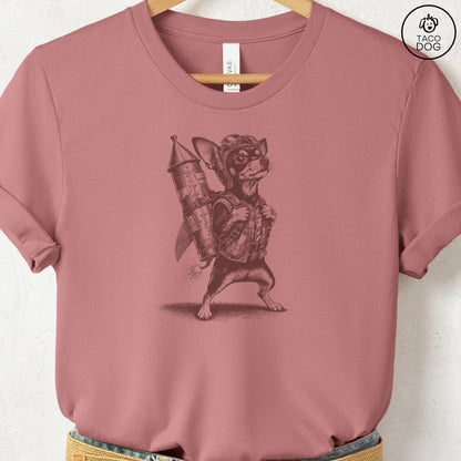 Chihuahua Rocket Dog T-Shirt