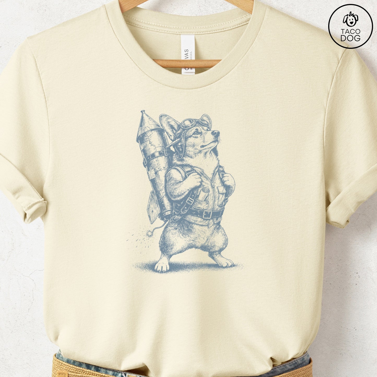 Corgi Rocket Dog T-Shirt