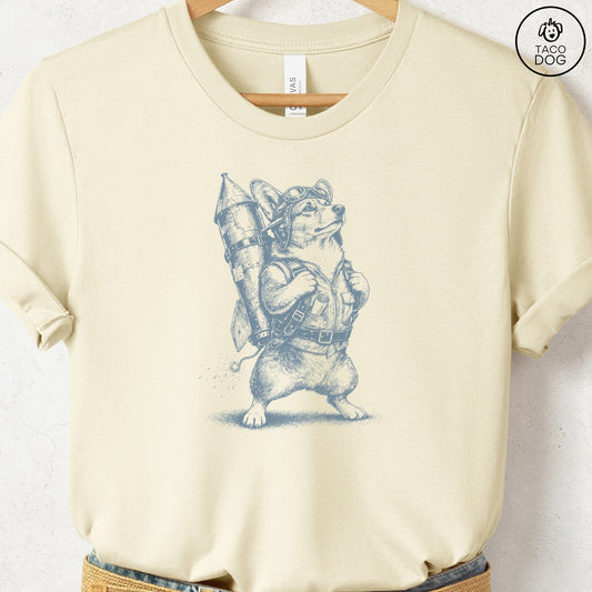 Corgi Rocket Dog T-Shirt