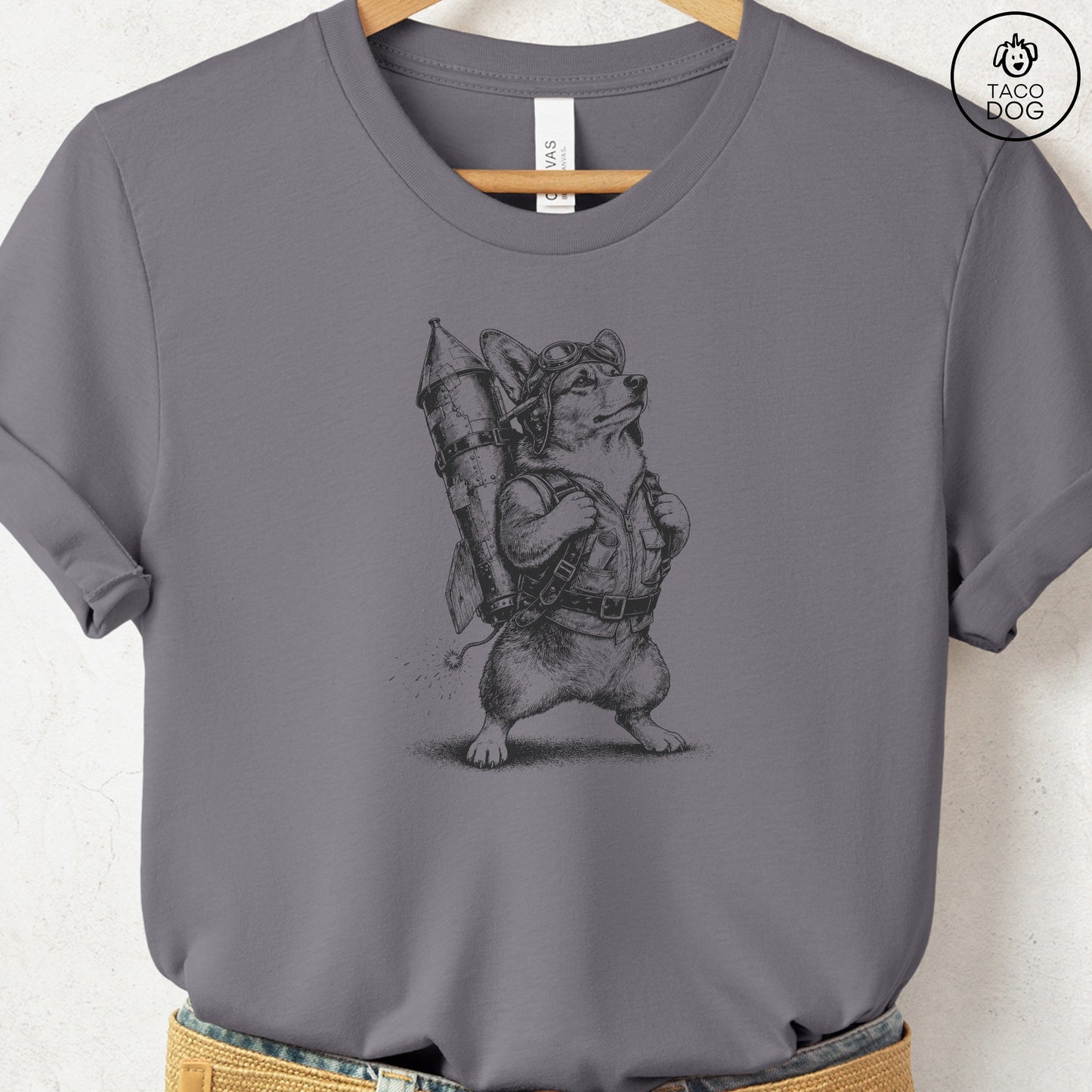 Corgi Rocket Dog T-Shirt
