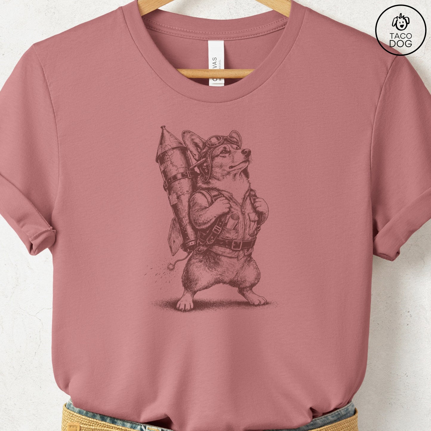 Corgi Rocket Dog T-Shirt
