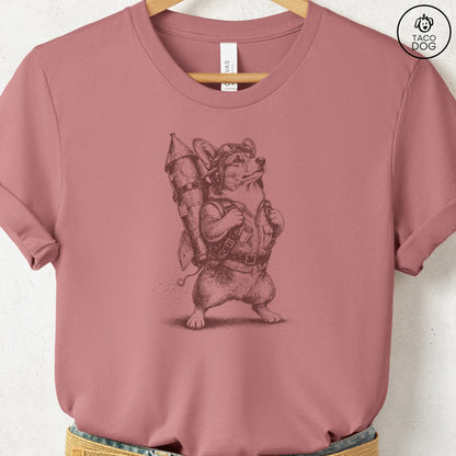 Corgi Rocket Dog T-Shirt
