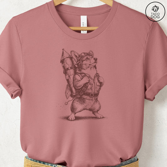 Corgi Rocket Dog T-Shirt
