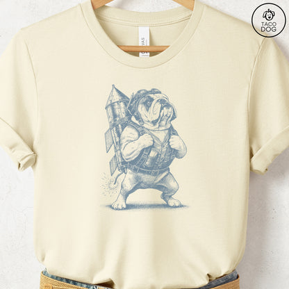 English Bulldog Rocket Dog T-Shirt