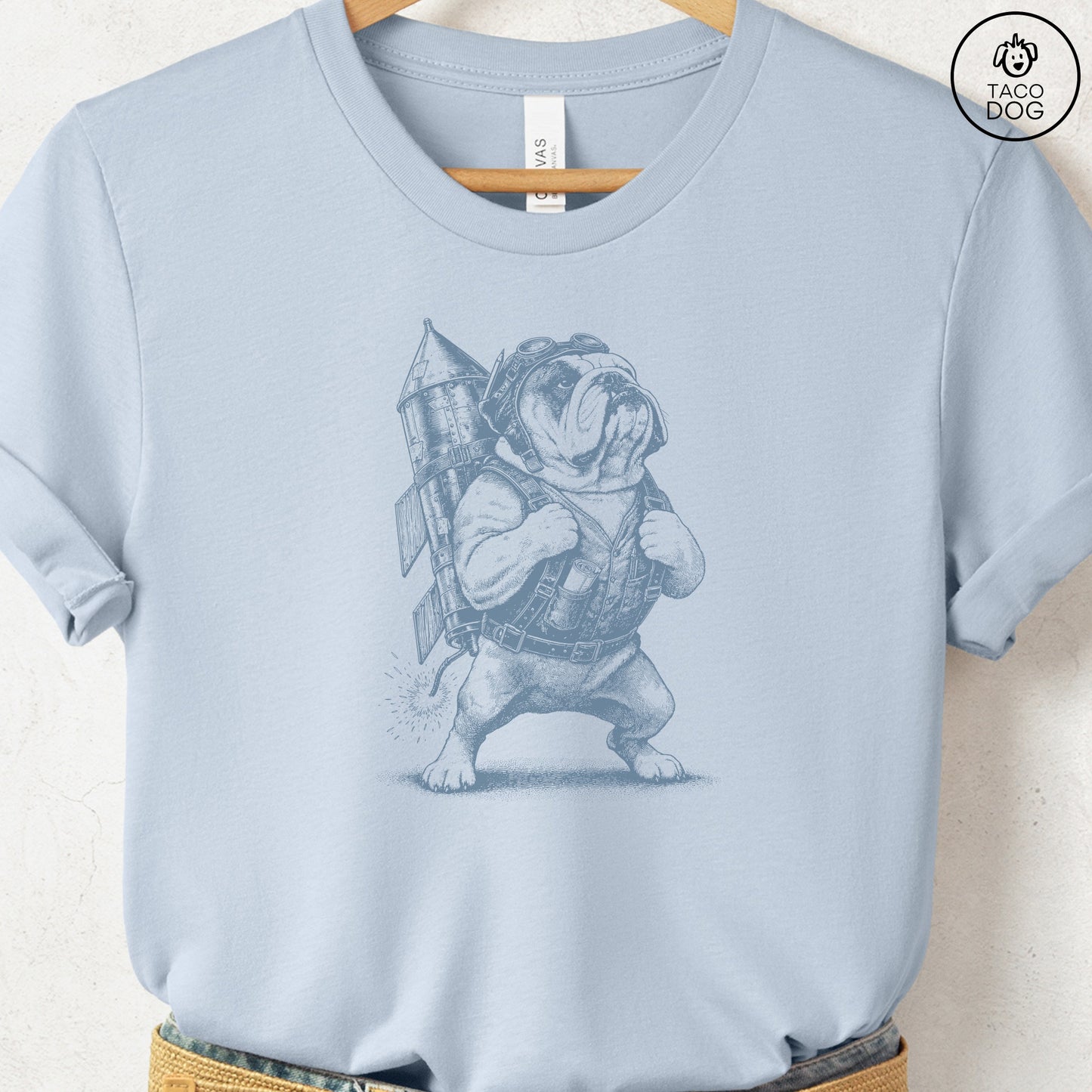 English Bulldog Rocket Dog T-Shirt