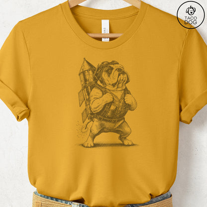 English Bulldog Rocket Dog T-Shirt
